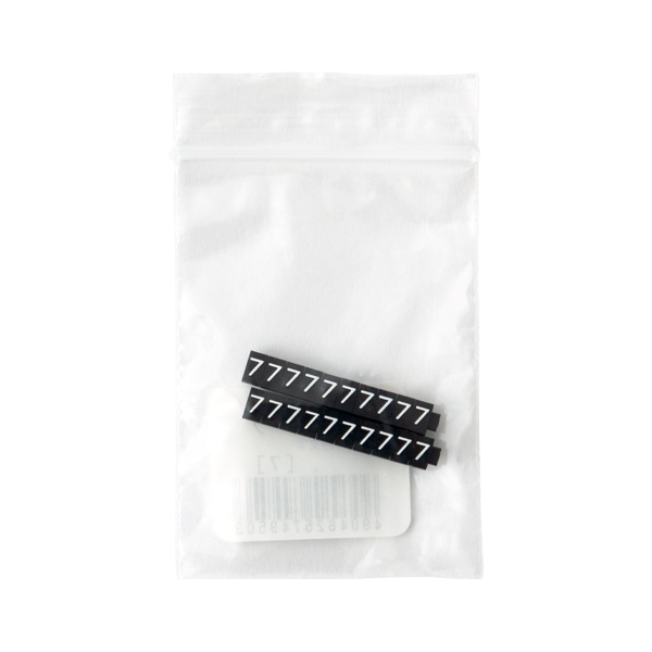 ニュープライスキューブ補充用 S用 単品 黒/白文字 7