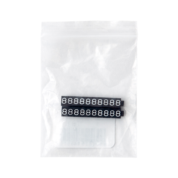 ニュープライスキューブ補充用 S用 単品 黒/白文字 8