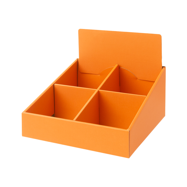 段ボールマス什器 4マス GW-399 店舗用品 販促用品 陳列什器 ダンボール什器