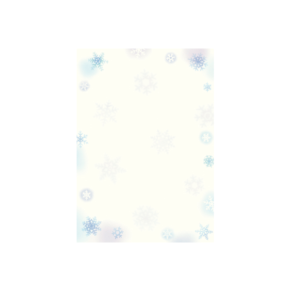 和柄用紙 和ごころ 雪の結晶 A4判 10枚入 4-1011