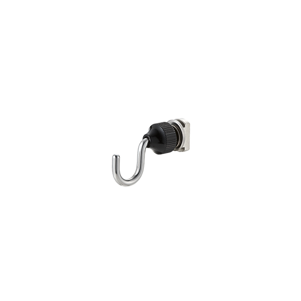 PR-19レールフック ブラック 16.18mm幅用 店舗用品 展示用品