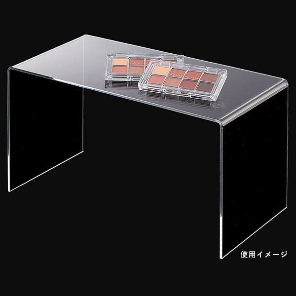 コの字型ディスプレイ透明W300(2ケ) - 店舗用品のミセダス