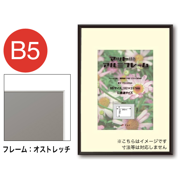 MAF-SRK-B5-SV オストレッチ+マット B5 シルバー 2Lキャビネ用