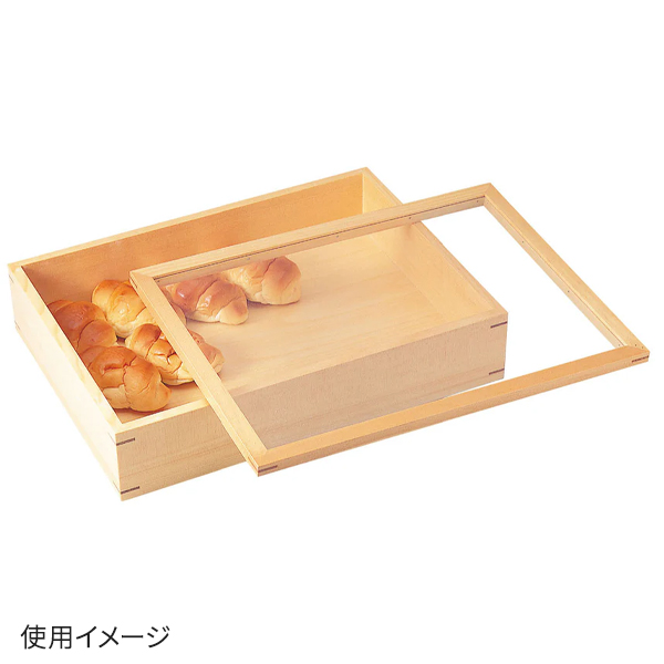 44073 デリカバット白木 アクリル蓋付