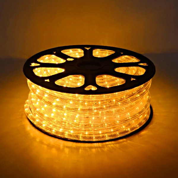 LEDロープライト 40M巻 アンバー