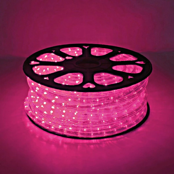LEDロープライト 40M巻 ピンク