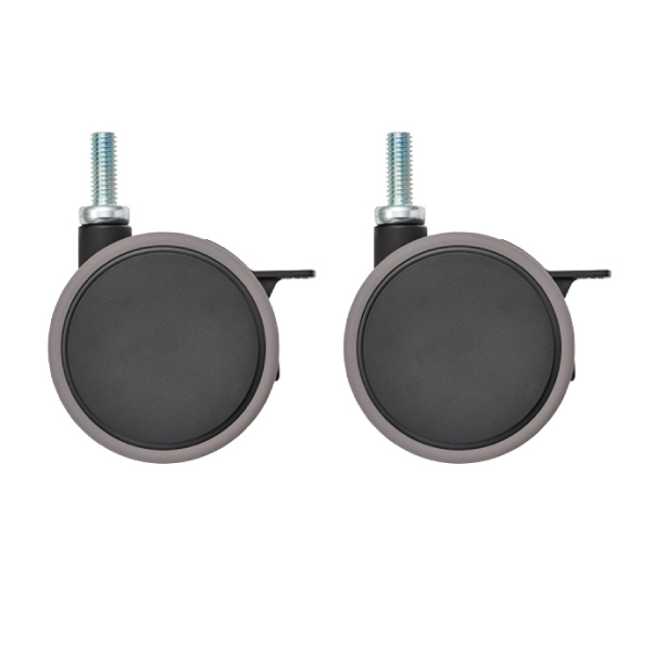 BDRS75EBKG ベーシックシリーズ 双輪キャスター ストッパー付75mm ブラック (2個入)