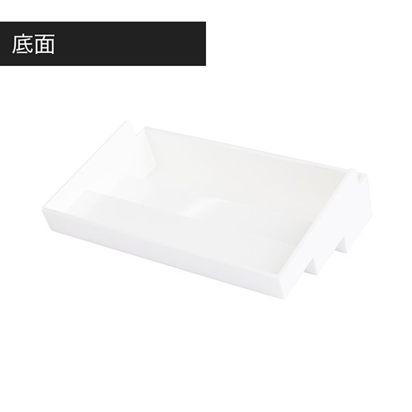 スライド式ひな段 3段 ホワイト - 店舗用品のミセダス