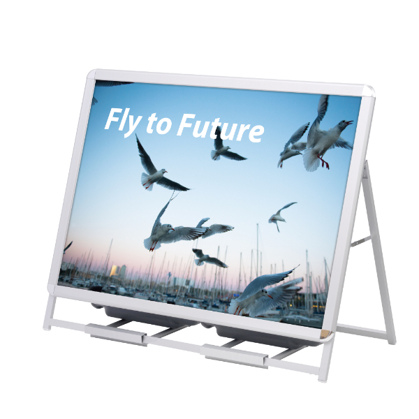 グリップA ロータイプ 片面 シルバー W1258×H980mm A0横
