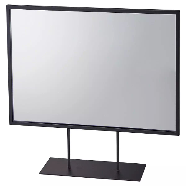 スチール製ポップスタンド(両面)A3ヨコ黒