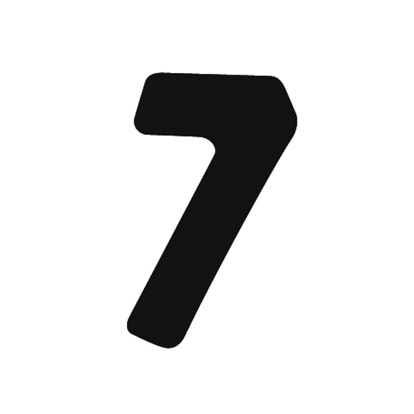 【在庫限り】【在庫処分 - 現品限り特価品】23-287 アドポップ 数字 黒抜き 7
