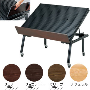 ショップテーブルW1200 チェリーブラウン