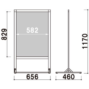 �t���A�[�T�C�� PHS-81[A1] �z���C�g �A�[�g�p�l��3mm �ʔ������� H1170mm 