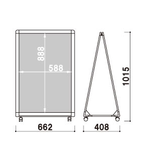 A�T�C��LA-609 �A���~ �V���o�[ W662�~H1015mm 