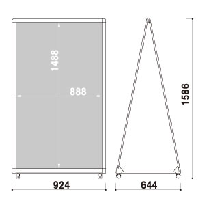 A�T�C��LA-915 �A���~ �V���o�[ W924�~H1586mm 