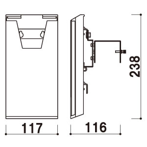 �I�v�V�������b�N CRS-430T �N���A ��t���� �㉡��t�� W117�~D86�~H238mm 