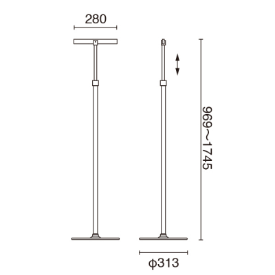 �T�C���X�^���hTSS-13 �v���e�B L�^�C�v  �l�W�Œ� �p�l��W420�~H420mm�ȓ��Ή� 