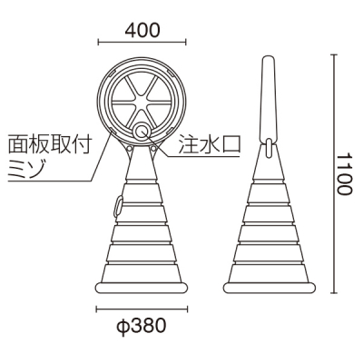 RPS���[�h�|�b�v �{�� �O���[ �ʔی` ���� ���[�R�X�g W400�~D380�~H1100mm 