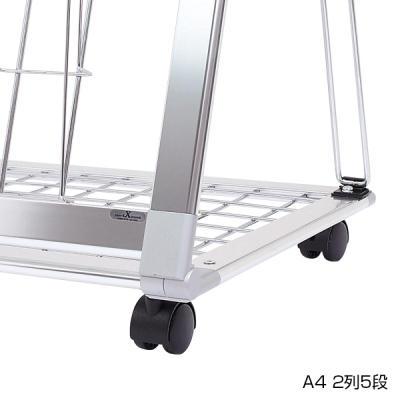 �A���~���[�o�u���X�^���h PRL-051 A4 1��5�i L�^ �܂肽���ݎ� ���n�ʔE�L���X�^�[�t W299�~D345�~H1185 mm 