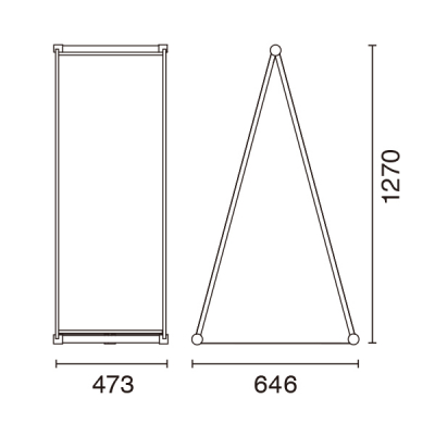 ���OA�X�^���h241�^�C�v 450�~1200mm ���� ���O �܂肽���ݎ� 