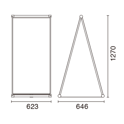 ���OA�X�^���h241�^�C�v 600�~1200mm ���� ���O �܂肽���ݎ� 
