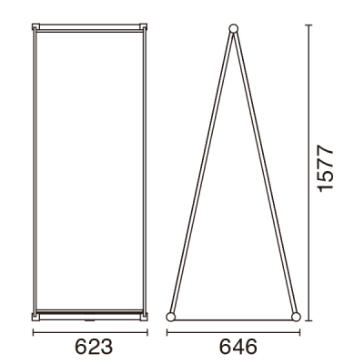 ���OA�X�^���h241�^�C�v 600�~1500mm ���� ���O �܂肽���ݎ� 
