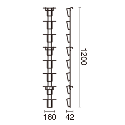 �l�b�g�p�J�[�h���� �� �o�[�X�f�[�J�[�h1�i15�����[ W160�~D42�~H1200mm 