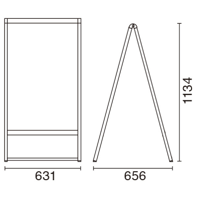 ���OA�X�^���h240 �ʔ�600�~900mm �z���C�g ���� �܂肽���ݎ� 