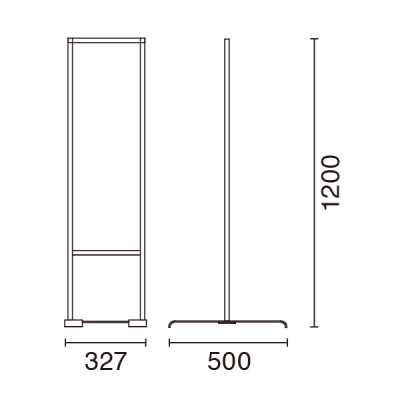 �X�����A���~���ʃX�^���h261 �ʔ�300�~900mm �A���~������3mm���~1�� 