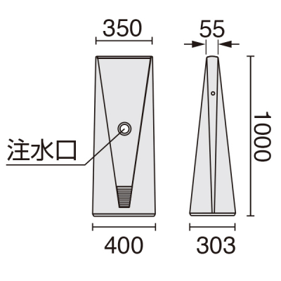 �u�����A���g�T�C��Type-B BR-B �V���o�[ ���O W400�~D303�~H1000���� 
