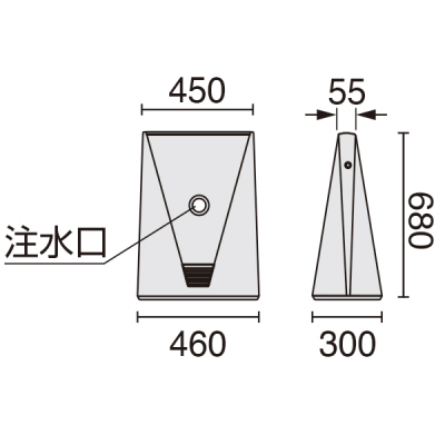 �u�����A���g�T�C��Type-C BR-C �V���o�[ ���O W460�~D300�~H680���� 