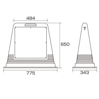 �L���[�u���[�h�T�C�� �{�̂̂� �C�G���[ ���O �`�F�[���t�b�N�t W835�~D403�~H650mm 