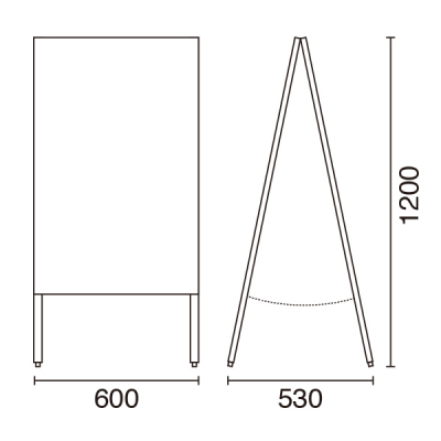 �r�b�N�^�C�vA�^�{�[�h ���� �ؐ� �I�[���u���b�N �`���[�N�p W600mm 
