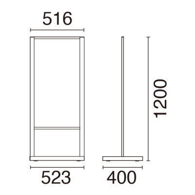 �A���~T�X�^���h260�^�C�v �ʔ�450�~900mm ���� ���O �A���~������3mm�� 
