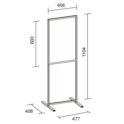 �p�u���b�N�X�^���h 450�~600mm �G�R���j�{�[�h ���� H1104mm 