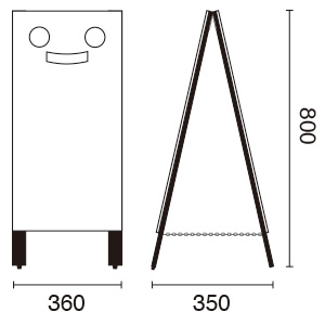 �X�}�C��A�^�X�^���h ���� �ؐ� ���b�h �}�[�J�[�p W360mm 