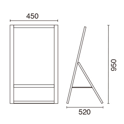 A�ʃ{�[�h�J�X�^�� �Ж� �ؐ� �u���E�� �}�[�J�[�p W450mm 