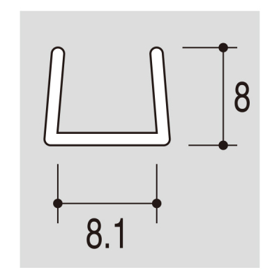 �K���X�K�[�h8 �t�����g�p GFL-8 L1200