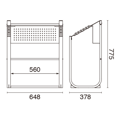 �}�K�W�����b�N�t�V���| MD-4 �V���΂���6�{�t �}�K�W�����b�N���L W648�~D378�~H775mm 