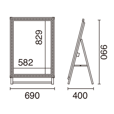 LED�t���[��17��_���p�^�[�� LED�p�l�� ���O�g�p�\ �t���b�V��A ���[�^�C�v A1 �u���b�N