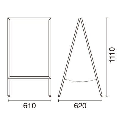�ؐ��g�X�^���h ���� �ؐ�  �}�[�J�[ �`���[�N���p W610mm 
