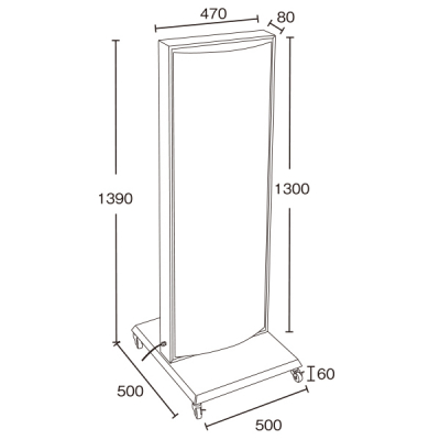 TLD LED�d���X�^���h�T�C�� �^���[�T�C���d���Ŕ� 