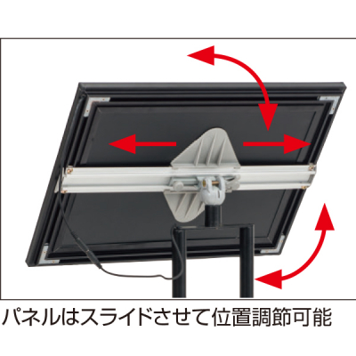 LED���C�g�p�l�� FX�X�^���h �^�e���R���� �p�x���߉� 