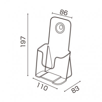 �J�^���O�P�[�X A4�O�c��1�i T775 �t�b�N���t ���[�T�C�YW108mm 