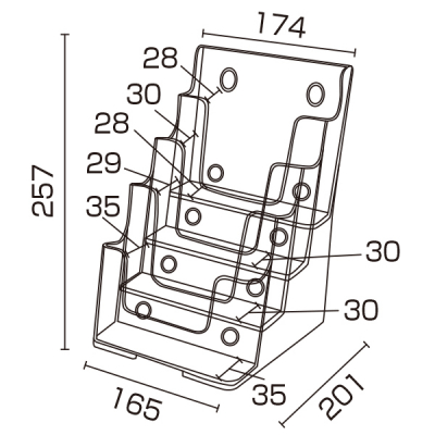 �J�^���O�P�[�X A5 4�i T779 �t�b�N���t ���[�T�C�YW163mm 