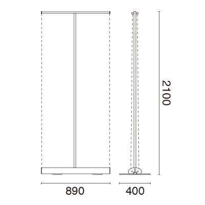 �_�u�����[���X�N���[���o�i�[ W850 �V���o�[ ���ʎd�l 