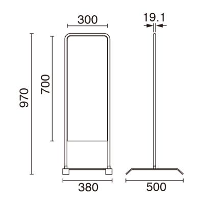 �`���I S ���O �X�`�[���p�C�v �ʔT�C�YW300�~H700mm ���� 