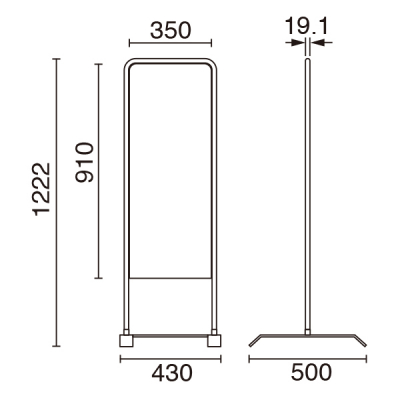 �`���I M ���O �X�`�[���p�C�v �ʔT�C�YW350�~H910mm ���� 