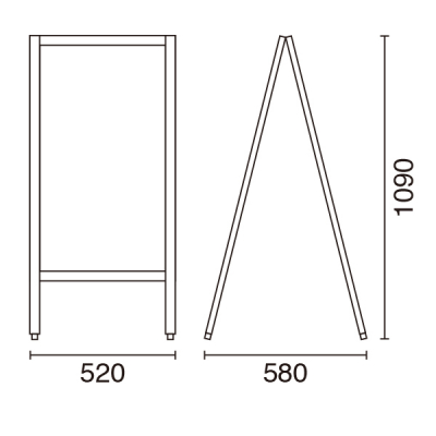 �m��A�^�{�[�h TBD70-3 ���� �ؐ� �z���C�g �}�[�J�[�p W520mm 