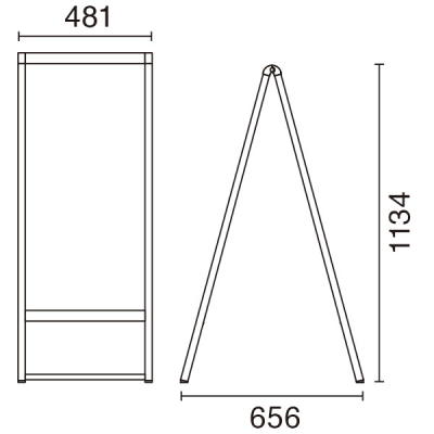 ���OA�X�^���h240 �ʔ�450�~900mm ���� �u���b�N �܂肽���ݎ� �ʔō����ւ��� 